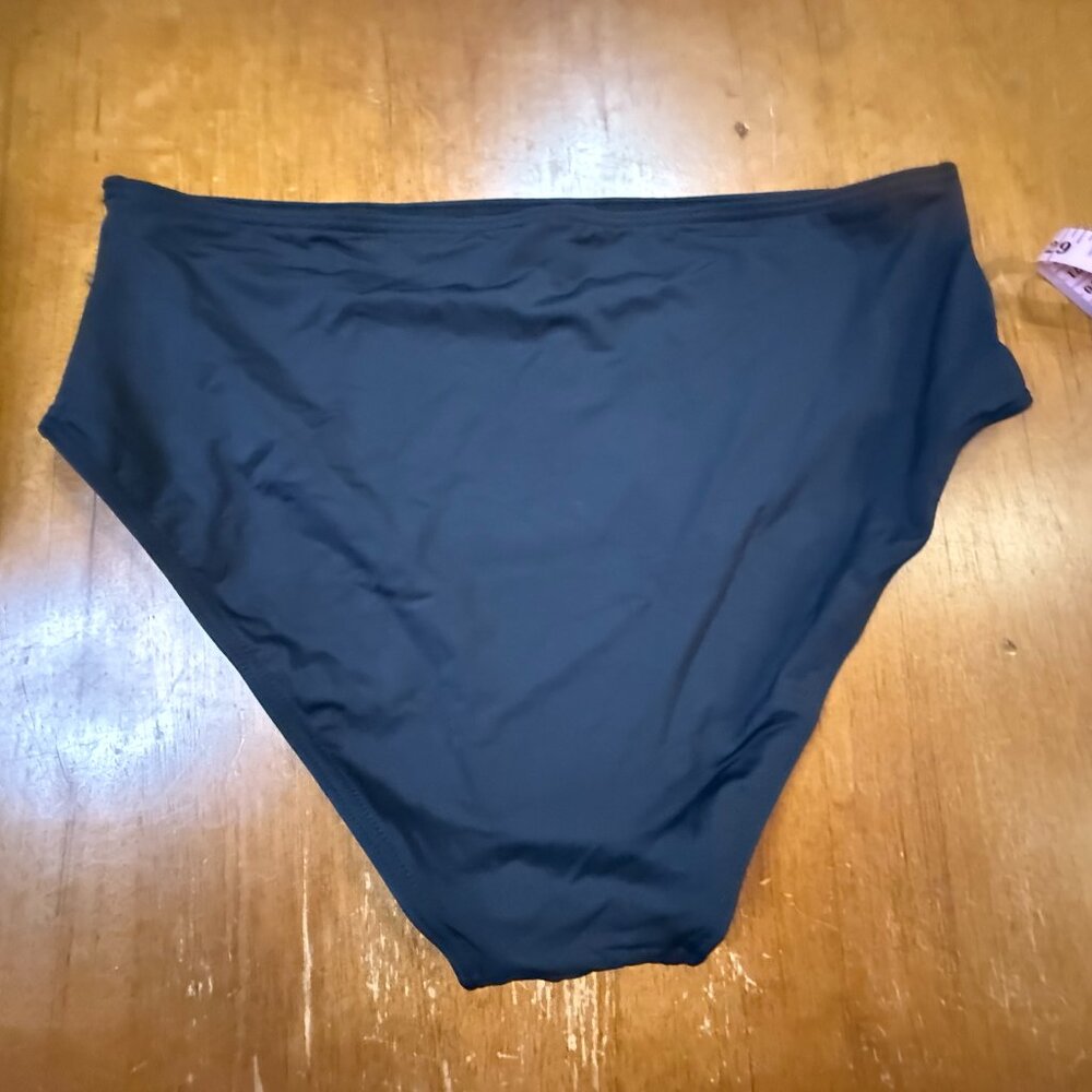 Black Two-Piece Swimsuit Set | Bandeau / Tankini Style | NWOT | Size L - Picture 5 of 16